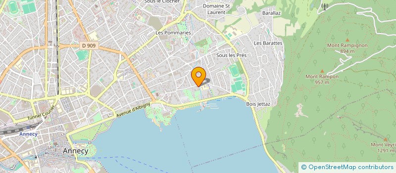 localisation de l'entreprise BARDOT COACHING à ANNECY