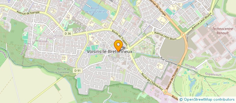 localisation de l'entreprise BARDOT  PERUCH COMMUNICATION  VOISINS-LE-BRETONNEUX