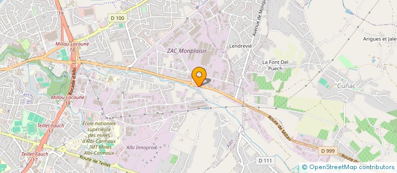 localisation de l'entreprise BARDOU ENERGY  ALBI