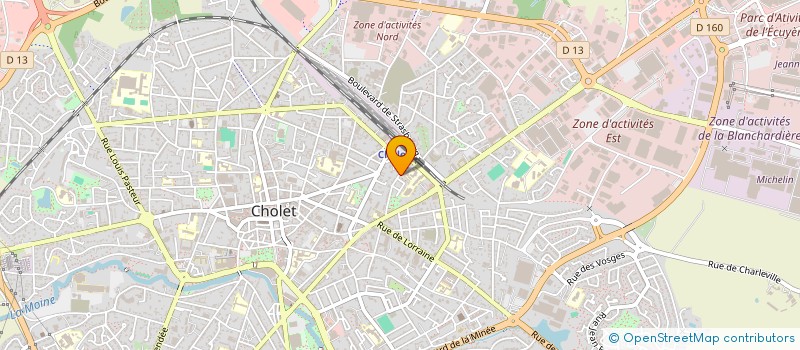 localisation de l'entreprise BARDOU - GAUTIER  CHOLET