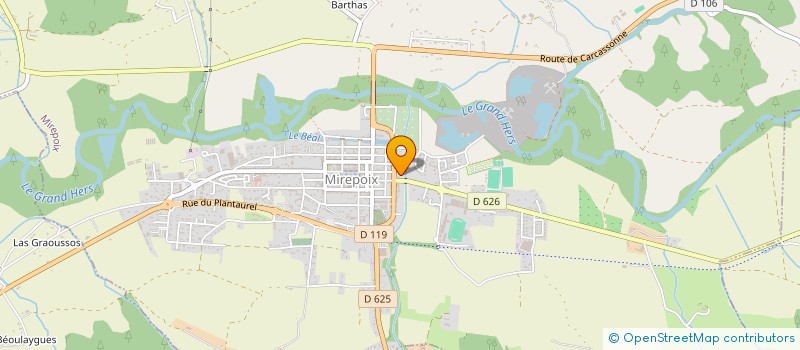 localisation de l'entreprise BARDOU-SOULIES à MIREPOIX