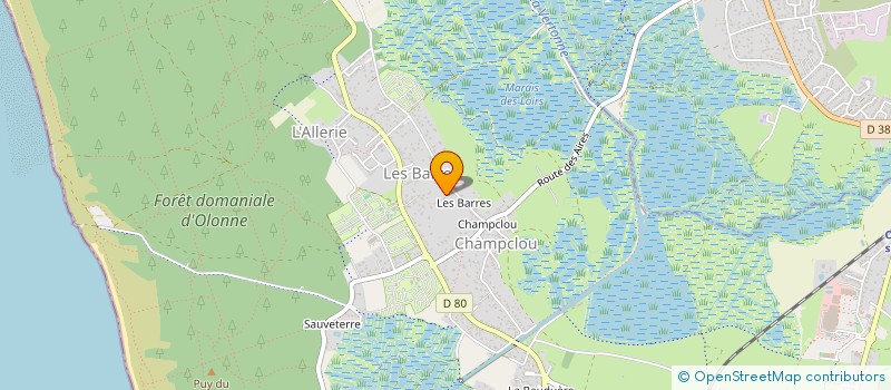 localisation de l'entreprise BARDOUX/FRESSIGNAC  LES SABLES-D'OLONNE