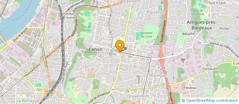 localisation de l'entreprise BARDUP  CENON