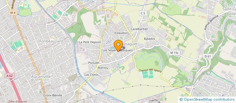 localisation de l'entreprise BARDY/MAZIERE  LAUNAGUET