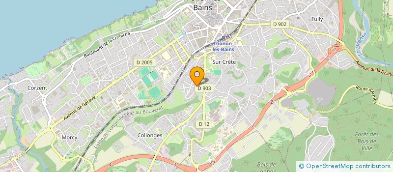 localisation de l'entreprise BARECO à THONON-LES-BAINS