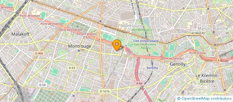 localisation de l'entreprise BAREDIS à MONTROUGE