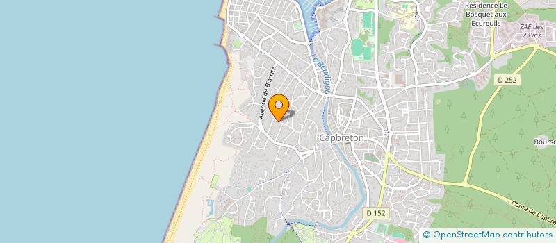 localisation de l'entreprise BAREGES à CAPBRETON