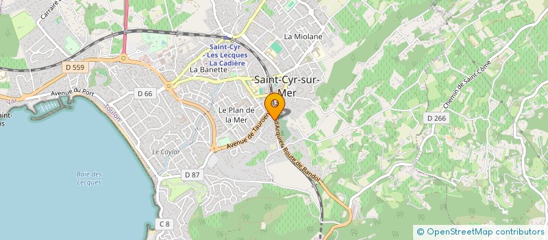 localisation de l'entreprise BAREL IMMOBILIER à SAINT-CYR-SUR-MER