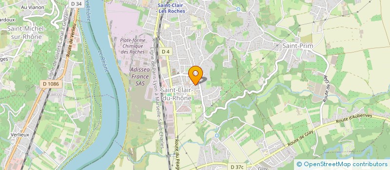 localisation de l'entreprise BARELEO  SAINT-CLAIR-DU-RHONE