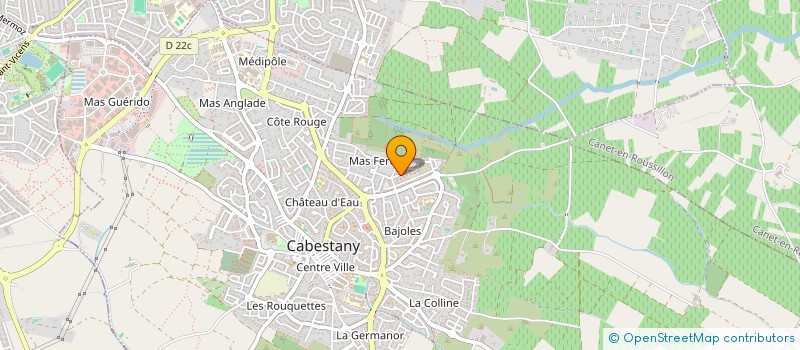 localisation de l'entreprise BARELI 2  CABESTANY