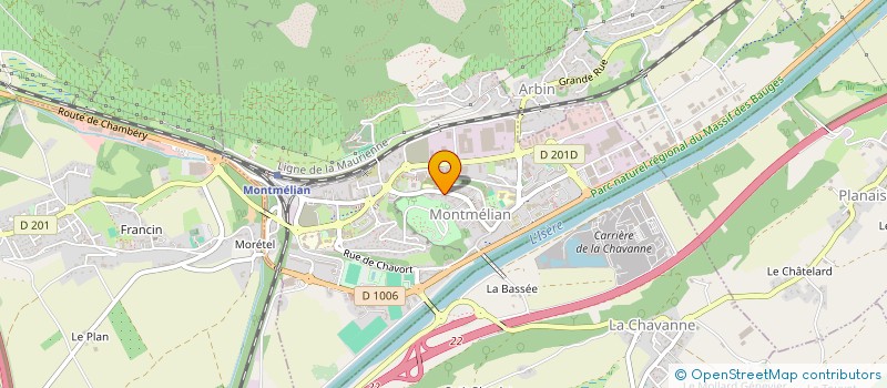 localisation de l'entreprise BAREM  MONTMELIAN