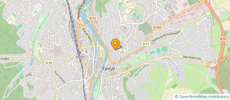 localisation de l'entreprise BARENTON à EPINAL
