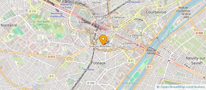 localisation de l'entreprise BARENTZ GROUP FRANCE  COURBEVOIE