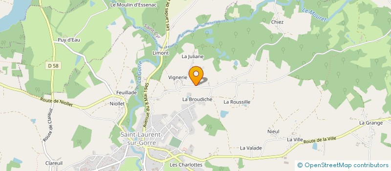 localisation de l'entreprise BARES  SAINT-LAURENT-SUR-GORRE