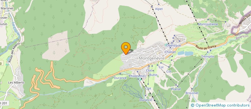 localisation de l'entreprise BARET BOVIS  MONTGENEVRE