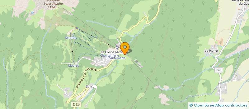 localisation de l'entreprise BARET CONSTRUCTION  SINARD