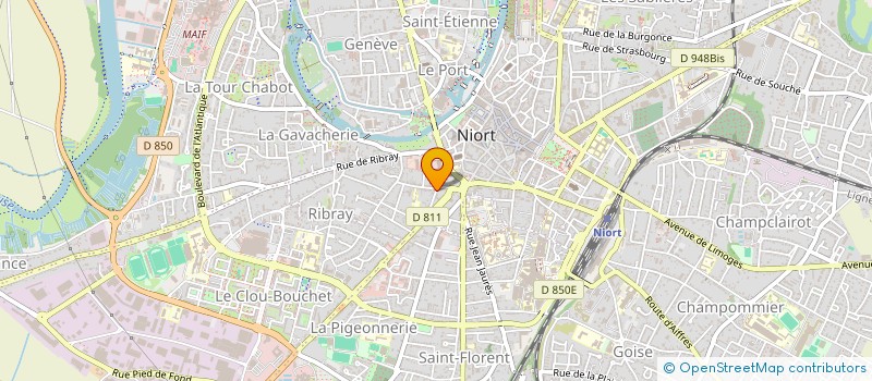 localisation de l'entreprise BARET MDB  NIORT