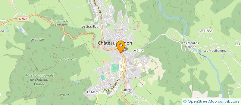 localisation de l'entreprise BARET NATHALIE OU GERAULT MAGALI  CHATEAU-CHINON (VILLE)