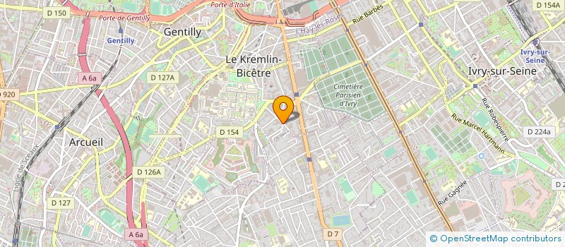 localisation de l'entreprise BARETTE                       ODETT  LE KREMLIN-BICETRE