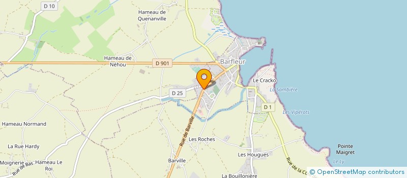 localisation de l'entreprise BARFLEUR COQUILLAGES  BARFLEUR