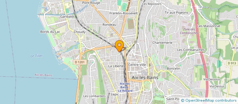 localisation de l'entreprise BARGAZ à AIX-LES-BAINS