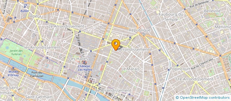localisation de l'entreprise BARGE à PARIS