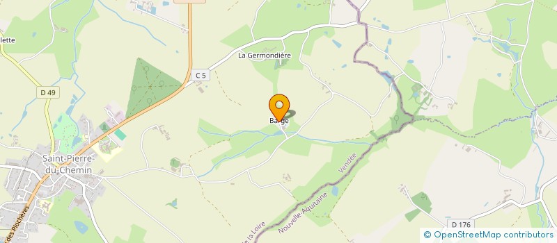 localisation de l'entreprise BARGE  SAINT-PIERRE-DU-CHEMIN