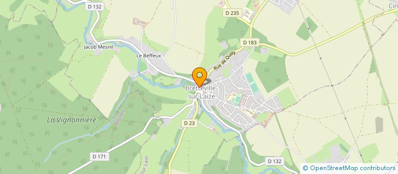 localisation de l'entreprise BARGEFLEURS à BRETTEVILLE-SUR-LAIZE