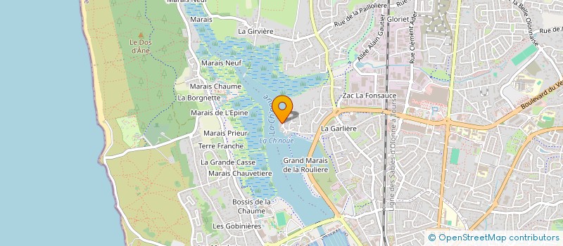 localisation de l'entreprise BARGES DE LARGE  LES SABLES-D'OLONNE