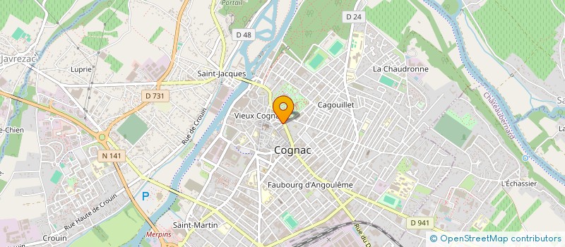 localisation de l'entreprise BARGIMMO à COGNAC