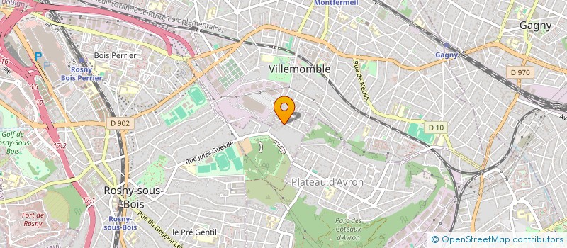 localisation de l'entreprise BARGUET FONGARO COIFFIN à ROSNY-SOUS-BOIS