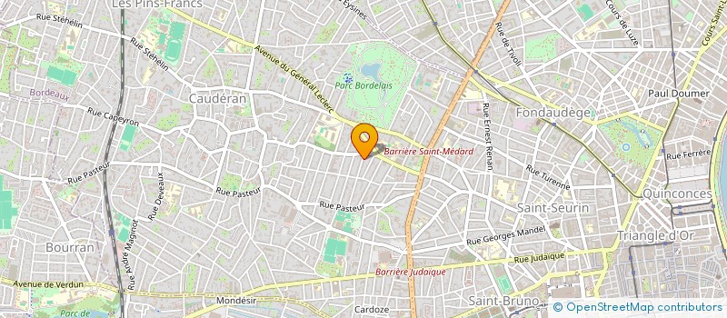 localisation de l'entreprise BARHOCHE S.E.C.  BORDEAUX