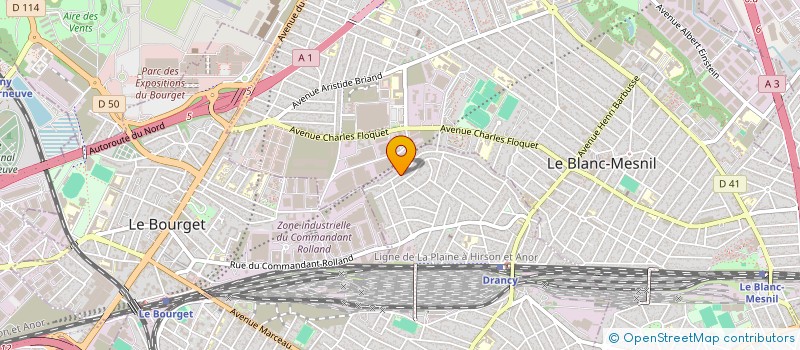 localisation de l'entreprise BARI DECO à DRANCY