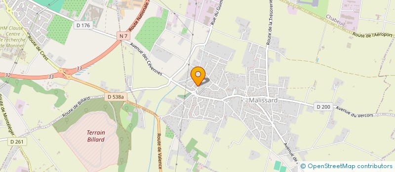 localisation de l'entreprise BARI FRANCOIS EURL à MALISSARD
