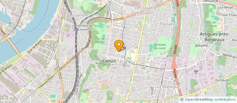 localisation de l'entreprise BARIAC ET TRILLAUD ASSOCIES  BORDEAUX