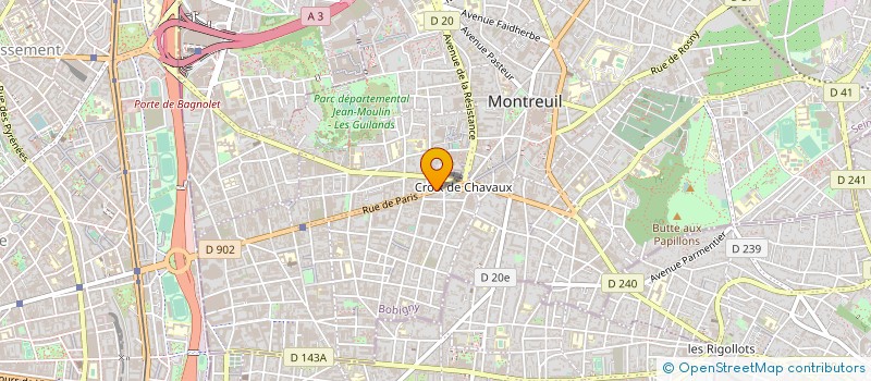 localisation de l'entreprise BARIAL PIERRE  MONTREUIL