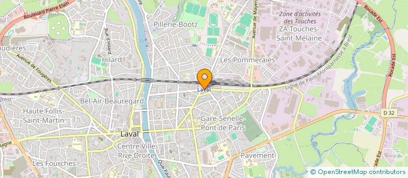 localisation de l'entreprise BARIBA à LAVAL