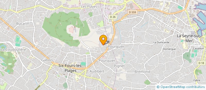 localisation de l'entreprise BARIC ART à SIX-FOURS-LES-PLAGES