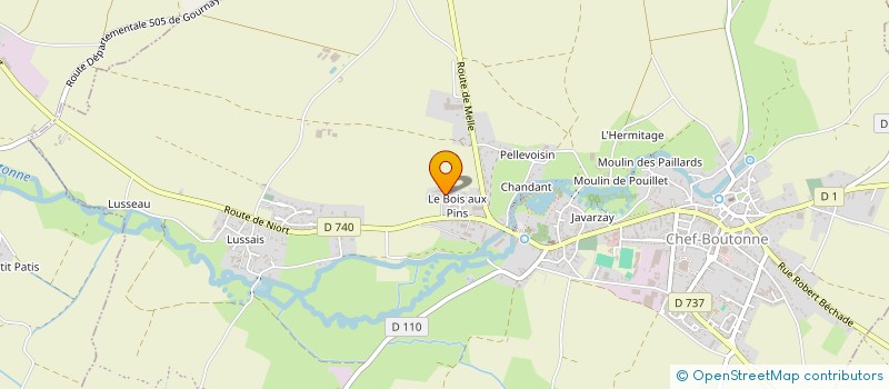 localisation de l'entreprise BARIDIS à CHEF-BOUTONNE