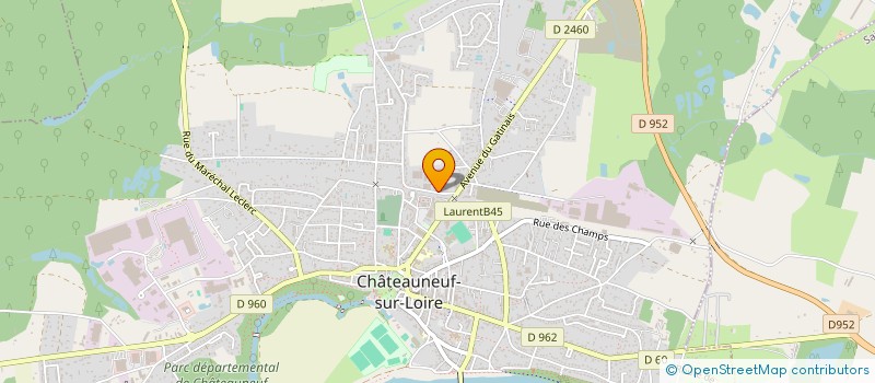 localisation de l'entreprise BARILLET PAU à CHATEAUNEUF-SUR-LOIRE