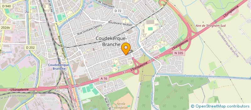 localisation de l'entreprise BARINA IMMO  COUDEKERQUE-BRANCHE