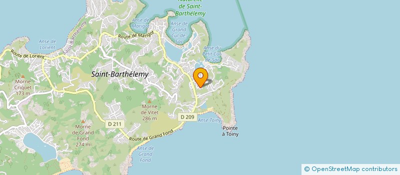 localisation de l'entreprise BARING MEDIA à SAINT-BARTHELEMY