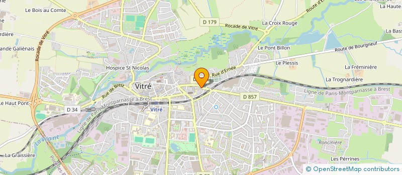 localisation de l'entreprise BARIOT DECO  VITRE