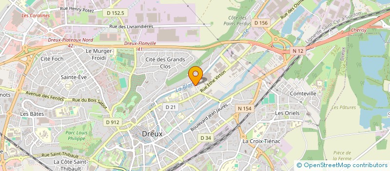 localisation de l'entreprise BARISOL à DREUX