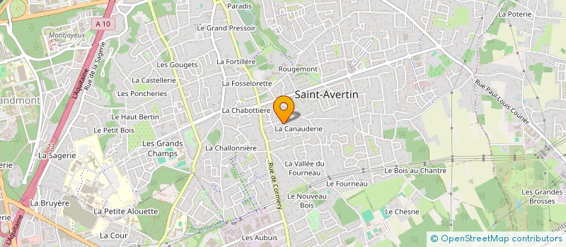 localisation de l'entreprise BARITEAUD  SAINT-AVERTIN