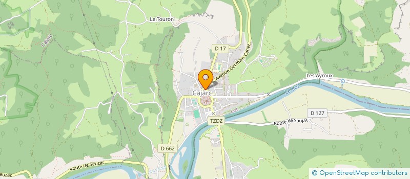 localisation de l'entreprise BARIVIERA JACQUES  CAJARC