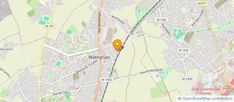 localisation de l'entreprise BARIZ  WATTIGNIES