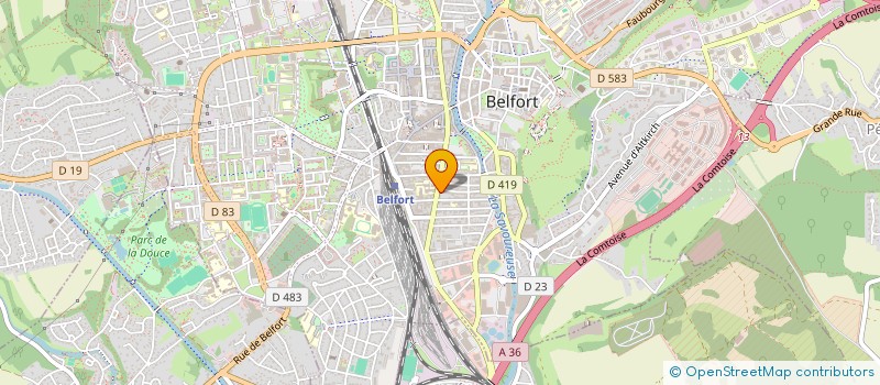 localisation de l'entreprise BARIZE à BELFORT
