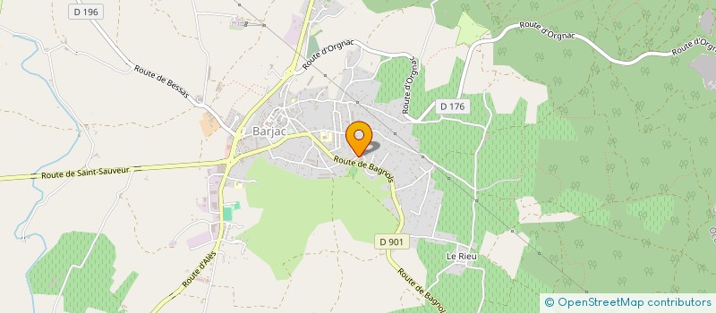 localisation de l'entreprise BARJAC BOIS ENERGIE à BARJAC