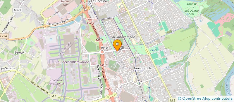 localisation de l'entreprise BARKAT  BLAGNAC